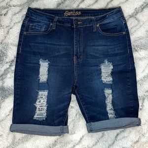 Bamboo Distressed Shorts